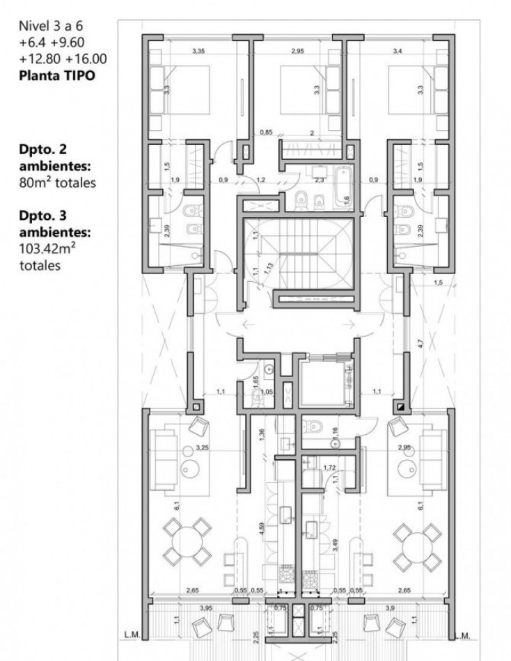 DEPARTAMENTOS EN POZO 2 Y 3 AMBIENTES ZONA GUEMES 