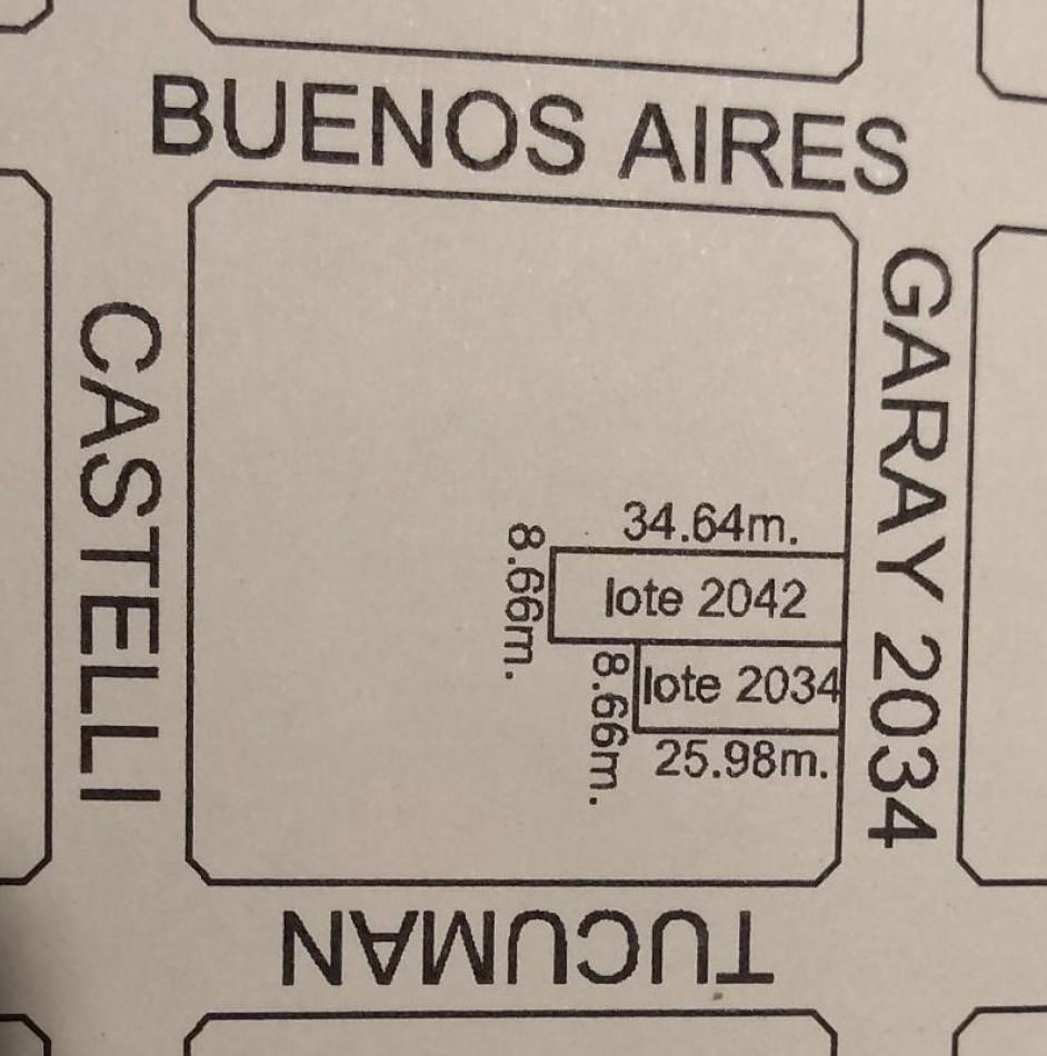 VENTA Lote z/ Aldrey : Garay y Tucuman